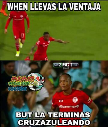 Los 26 mejores memes que dejó la final de ida entre Santos y Toluca