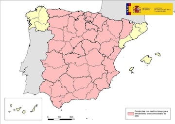 Mapa publicado por el Ministerio de Agricultura, Pesca y Alimentación en el último informe publicado el 11 de septiembre.