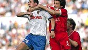 <b>DESTACADO</B>. Fernando Soriano fue uno de los grandes protagonistas del triunfo del Zaragoza.