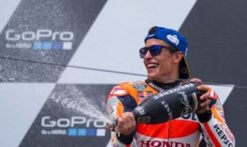 Las imágenes del triunfo de Márquez en el GP de Alemania