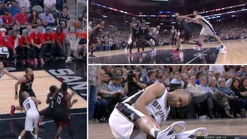 Así fue el momento en el que Tony Parker se lesionó la rodilla
