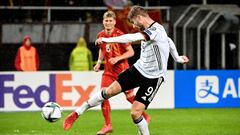 Werner marca el 2-0 en el partido que ha enfrentado a Alemania frente a Macedonia del Norte.