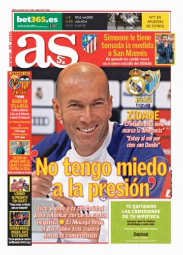 Las portadas de AS de enero