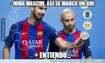 Mascherano, André Gomes y Alcácer protagonistas de los memes más divertidos