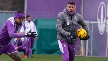 VALLADOLID, 04/01/24. PHOTOGENIC. ENTRENAMIENTO DEL REAL VALLADOLID. PEZZOLANO