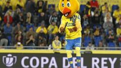 La mascota de UD las Palmas, Pío Pío.