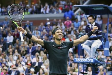 Rafa Nadal ganó el US Open de 2017 a Kevin Anderson por 6-3, 6-3 y 6-4.