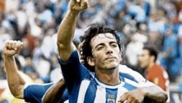 <b>ESPECIALISTA. </b>Javi Guerrero, que el año pasado marcó en Riazor, nunca falla ante el Deportivo.