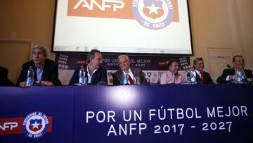 Futbol, consejo de presidentes.
 Vista general del consejo de presidentes de la ANFP realizado en el edificio corporativo de calle Quilin.