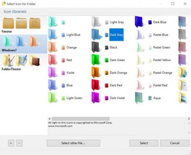Cómo cambiar el color de las carpetas de Windows 10