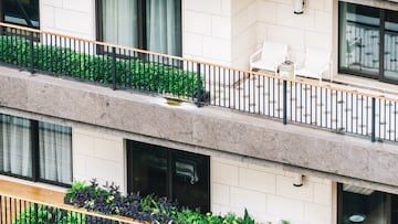 Beautiful luxury Balcony and Terrace exterior of building - Vintage Filter
