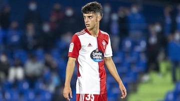 Hugo Álvarez, jugador del Celta que debutó en Primera y fue pretendido por el Real Madrid.