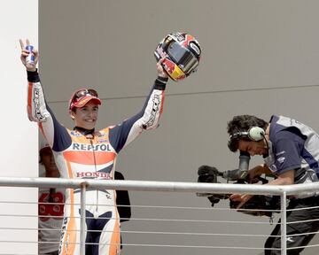 Marc Mrquez ha ganado 6 veces este Gran Premio. En la foto, su primera victoria en 2013.