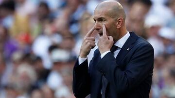 Zidane, entrenador del Real Madrid.