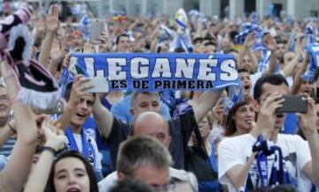 La fiesta del Leganés de Primera continúa