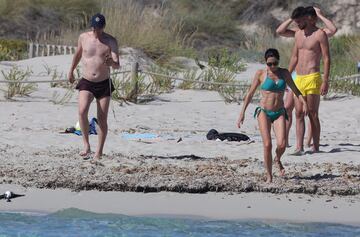 Zidane de vacaciones con su familia en la playa