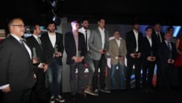 Los premiados en el 30&ordf; aniversario de Gigantes.