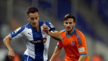 Lucas Vázquez, ante el Valencia.