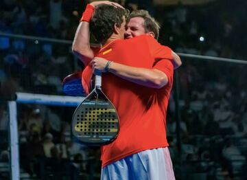 Navarro y Lebrón durante la final del Mundial.