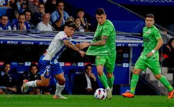 Raba, en Cornellá, en el triunfo por 0-1 del Leganés al Espanyol.