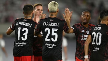 Jorge Carrascal en un partido de River Plate