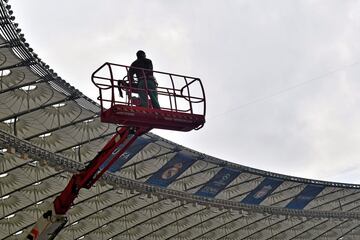 El Olímpico de Kiev se empieza a preparar para la final de la Champions
