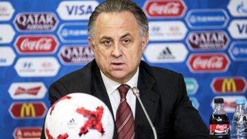 Vitaly Mutko,viceprimer ministro de Rusia, durante la Copa Confederaciones.