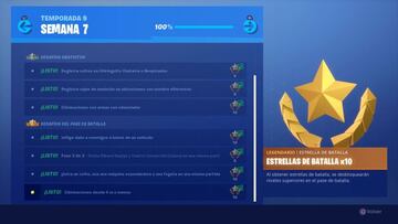 Fortnite Battle Royale: desaf&iacute;os de la Semana 7 de la Temporada 9