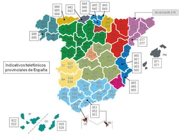 Prefijos telefónicos en España: ¿de dónde es cada uno y a qué provincia pertenecen?