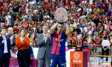 El Barcelona, sin títulos por primera vez desde 2017. En la imagen, Sergio Lozano.