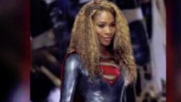 Serena Williams, disfrazada de Superwoman.