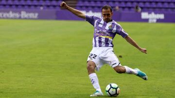 Nacho, jugador del Real Valladolid.