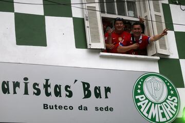 Belleza y color: así se vivió la previa del duelo Brasil-Chile