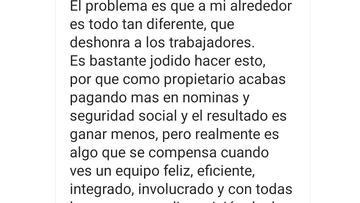 El gesto de un hostelero que “dignifica la profesión”