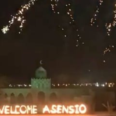 La bienvenida de Marruecos a Asensio: fuegos artificiales y el himno de ‘La Décima’