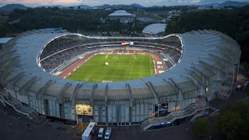 Imagen del antiguo Estadio de Anoeta.