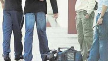 <b>REGRESO ESPERADO. </b>Ronaldo llegó a Las Rozas con su compañero de equipo Robinho.