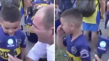 La equivocación viral en TV de este 'peque' en el Día del hincha de Boca que no olvidará jamás
