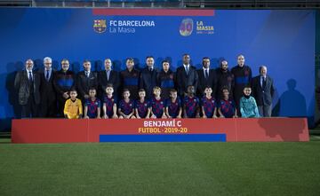 Equipo del FC Barcelona benjamín C masculino.