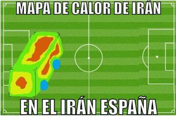 Los memes sufren a la par de España contra Irán