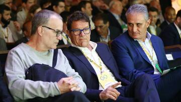 Marcelo Bielsa, Fabio Capello y Tite.