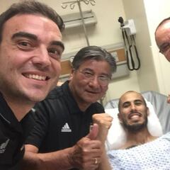 Guido Pizarro festejó el pase a la final en el hospital