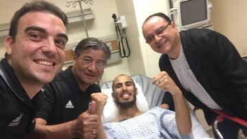 Guido Pizarro festejó el pase a la final en el hospital