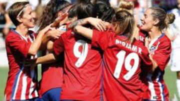 El cartel del debut en Champions del Atl&eacute;tico F&eacute;minas.