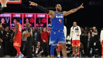 LeBron James, durante el All Star de 2020.