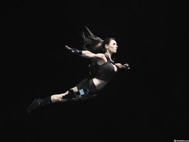 Eidos jubila a Karima Adebibe como modelo de Lara Croft