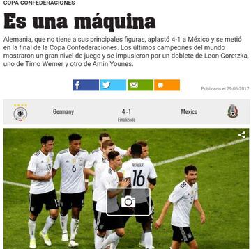 Así reaccionó la prensa internacional tras la derrota de México