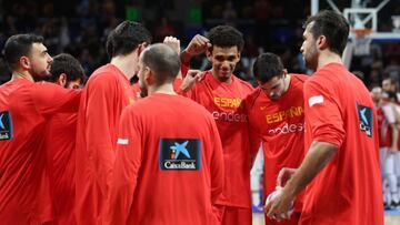 25/02/19 PARTIDO DE BALONCESTO CLASIFICATORIO PARA EL MUNDIAL DE CHINA SELECCION ESPA&Ntilde;OLA ESPA&Ntilde;A  -  TURQUIA GRUPO PI&Ntilde;A