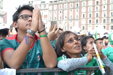 Así se vivió la derrota de la Selección Mexicana en el Zócalo de la CDMX