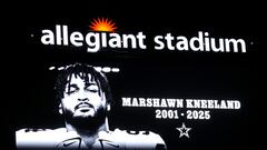 Cowboys homenajean a Marshawn Kneeland en el juego ante Raiders